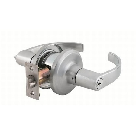 Dormakaba Hardware Summit Classroom Lock C Keyway KD with Adjustable Backset and Square Strike Satin Chrome Fi QTL260M626